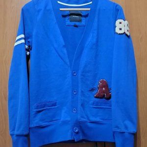 iris Basic Cobalt Blue Cardigan Size Large